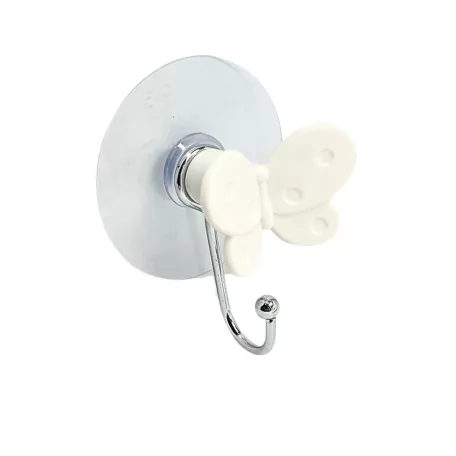 Fürdőszobai Akasztó Öntapadós Pillangó Fehér