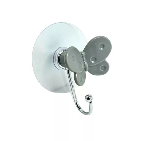 Fürdőszobai Akasztó Öntapadós Pillangó Szürke