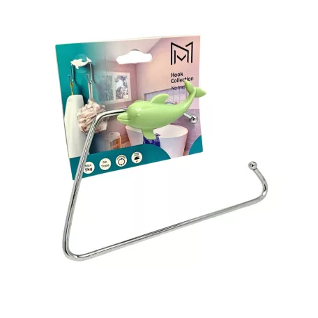 Wc Papír Tartó Öntapadós Delfin Zöld