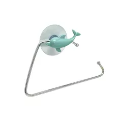 Wc Papír Tartó Öntapadós Delfin Kék