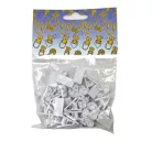 Függönycsipesz Műa. Kis Görgővel 20 db/Cs Fehér