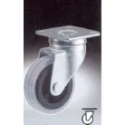 Kerék Gumis 80mm Forgó 40Kg Szür Dp1/7