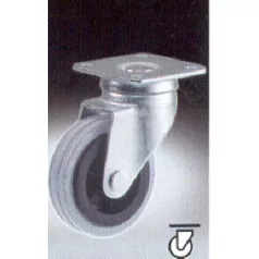 Kerék Gumis 80mm Forgó 40Kg Szür Dp1/7