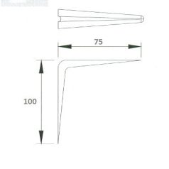 POLCTARTÓVAS FEHÉR 3*4" 75*100 MM