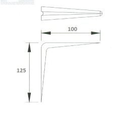 POLCTARTÓVAS FEHÉR 4*5" 100*125 MM