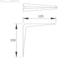 POLCTARTÓVAS FEHÉR 5*6" 125*150 MM