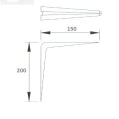 POLCTARTÓVAS FEHÉR 6*8" 150*200 MM