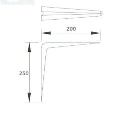 POLCTARTÓVAS FEHÉR 8*10" 200*250 MM