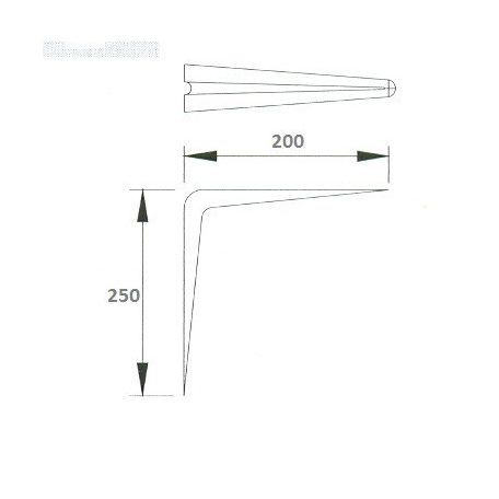 POLCTARTÓVAS FEHÉR 8*10" 200*250 MM