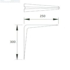 POLCTARTÓVAS FEHÉR 10*12" 250*300 MM