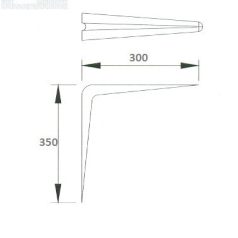 POLCTARTÓVAS FEHÉR 12*14" 300*350 MM