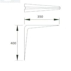 POLCTARTÓVAS FEHÉR 14*16" 350*400 MM