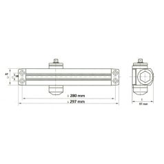 AJTOCSUKÓ 9036 45-150KG EZÜST SIB.
