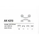 Bútorfogantyú Diszes 96mm Antikolt Réz Ak4213