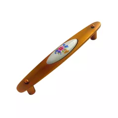 Bútorfogantyú Kerámia 128 mm Kávé 6062