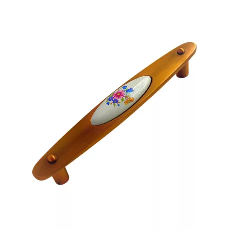 Bútorfogantyú Kerámia 128 mm Kávé 6062