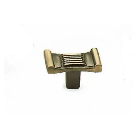 Bútorgomb Szögl.34*21mm Leóna Antik Réz Ak4046