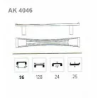 Bútorfogantyú 96mm Leóna Antik Réz Ak4046