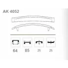 Bútorfogantyú 128mm Szatén-Nikkel Aida Ak4052