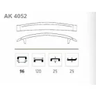 Bútorfogantyú 96mm Aida M.Szatén-Nikkel Ak4052