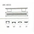 Bútorfogantyú 128mm Titusz Kávé Ak4033
