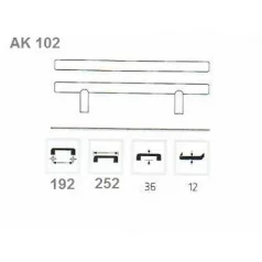 Bútorfogantyú 192mm Viera Rozsdamen10643 Ak102, 36731