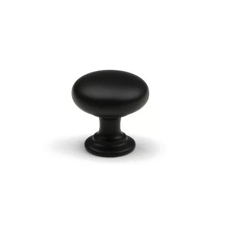 Bútorgomb 28mm Fekete Matt Ak5060 Bl C-604, 35005