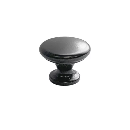 Bútorgomb 30 mm "S" Matt Fekete Ak5065