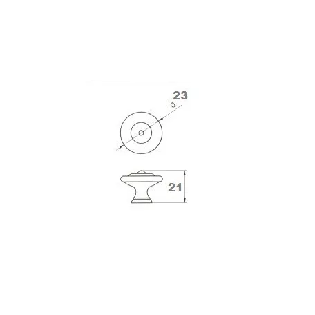 Bútorgomb Díszes 19mm Antik Réz 5174 C-595,6190
