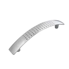 Bútorfogantyú Íves Pettyes 96 mm Króm Ak2329B