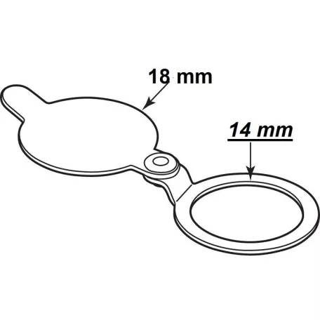 Optikai Kitekintőhöz Q14 Takaró Króm C-14