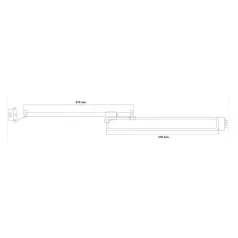 Kihuzható Vállfatartó 590mm Nikk. 8219