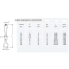 Karabiner Rugós /Lap/ 30mm Forgóval C1002, Din4293