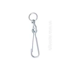 Karabiner Rugós 100mm Forgóval C1007