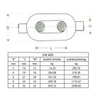LÁNC HORGANYZOTT 5 MM/40 M DIN5685