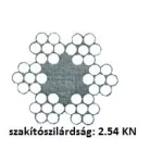 Sodronykötél 2mm/100M Horg. Din3055