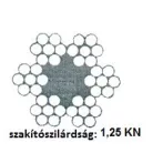 Sodronykötél 2mm/100M Horg. Din3055