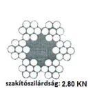 Sodronykötél 3mm/100M Horg. Din3055