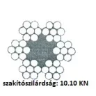 Sodronykötél 4mm/100M Horg. Din3055