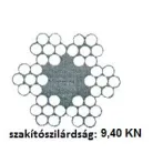 Sodronykötél 4mm/100M Horg. Din3055