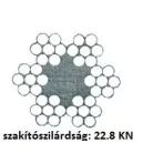 SODRONYKÖTÉL 6MM/100M HORG. DIN3055