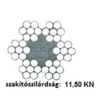 SODRONYKÖTÉL 6MM/100M HORG. DIN3055