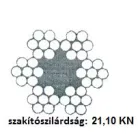 SODRONYKÖTÉL 6MM/100M HORG. DIN3055