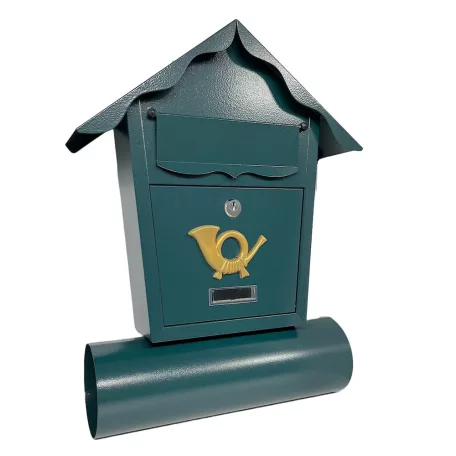 Postaláda Szórólaptartós Házikó Zöld Mélia Mc006 47*11*37.5 cm