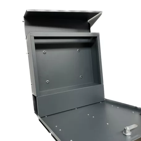 Postaláda Szórólaptartós Modern Antracit Nova Md002 37*11*37 cm