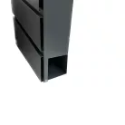 Postaláda Szórólaptartós Modern Antracit Nova Md002 37*11*37 cm