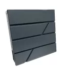 Postaláda Szórólaptartós Kültériantracit Hadi Md025 37*11*37 cm