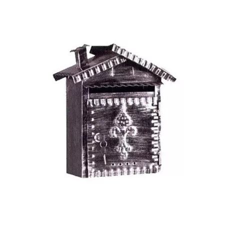 Postaláda Kov.Jell."Házikó"Fekete Smb-24 30*12*33 cm 