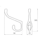 Fogas Kalaptartós 1-Ágú Króm Ak7138 Cp Z17002 Cp