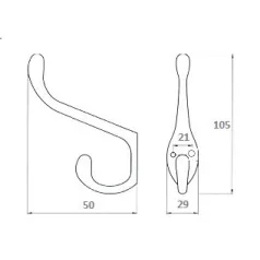 Fogas Kalaptartós 1-Ágú Króm Ak7138 Cp Z17002 Cp